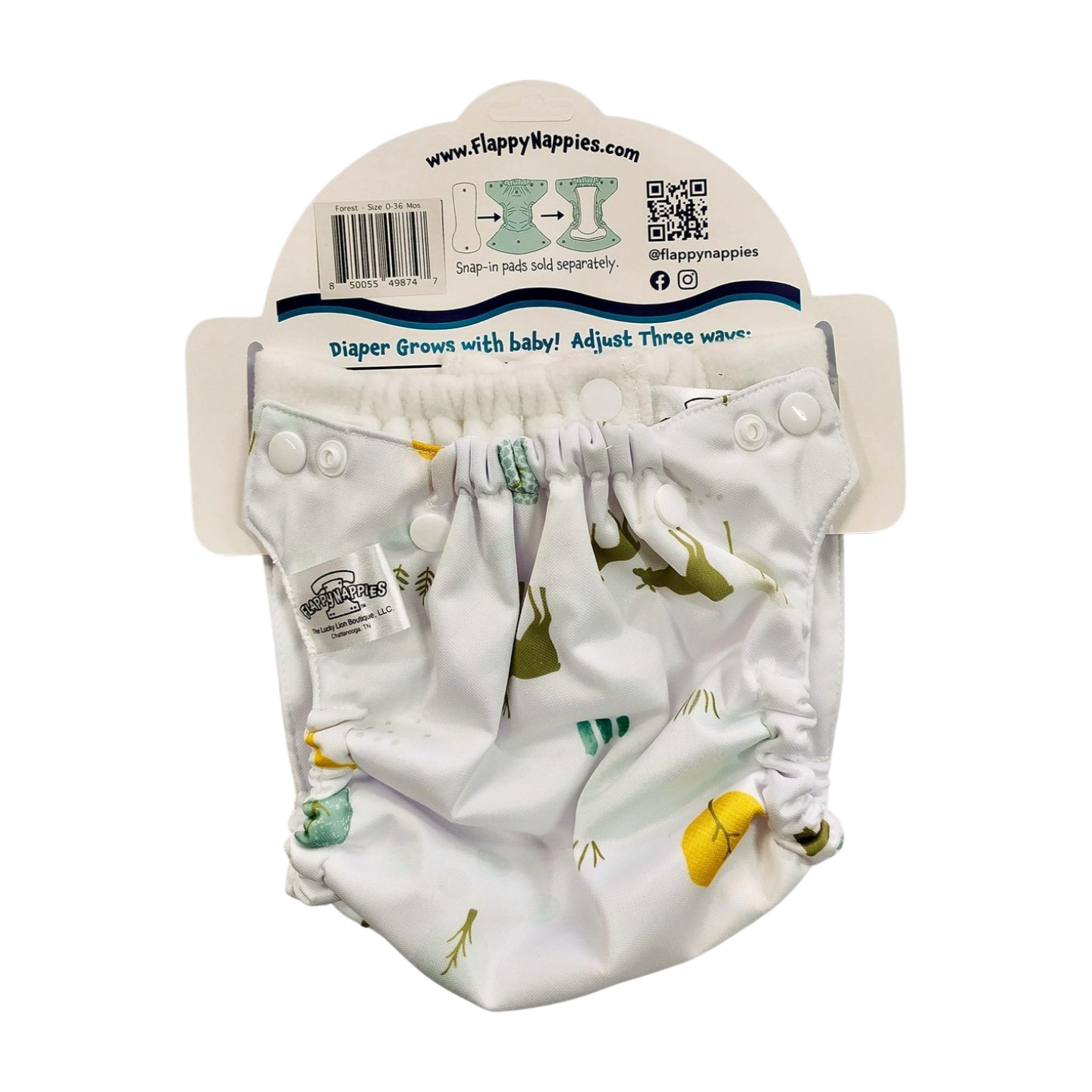 All-in-Two Diaper Cover and Belt (Printed PUL)