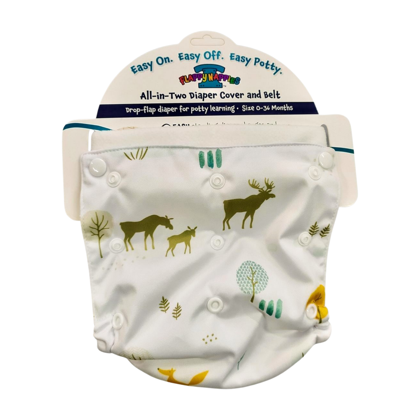 All-in-Two Diaper Cover and Belt (Printed PUL)