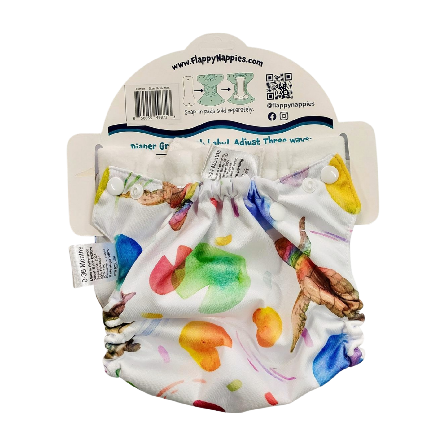 All-in-Two Diaper Cover and Belt (Printed PUL)