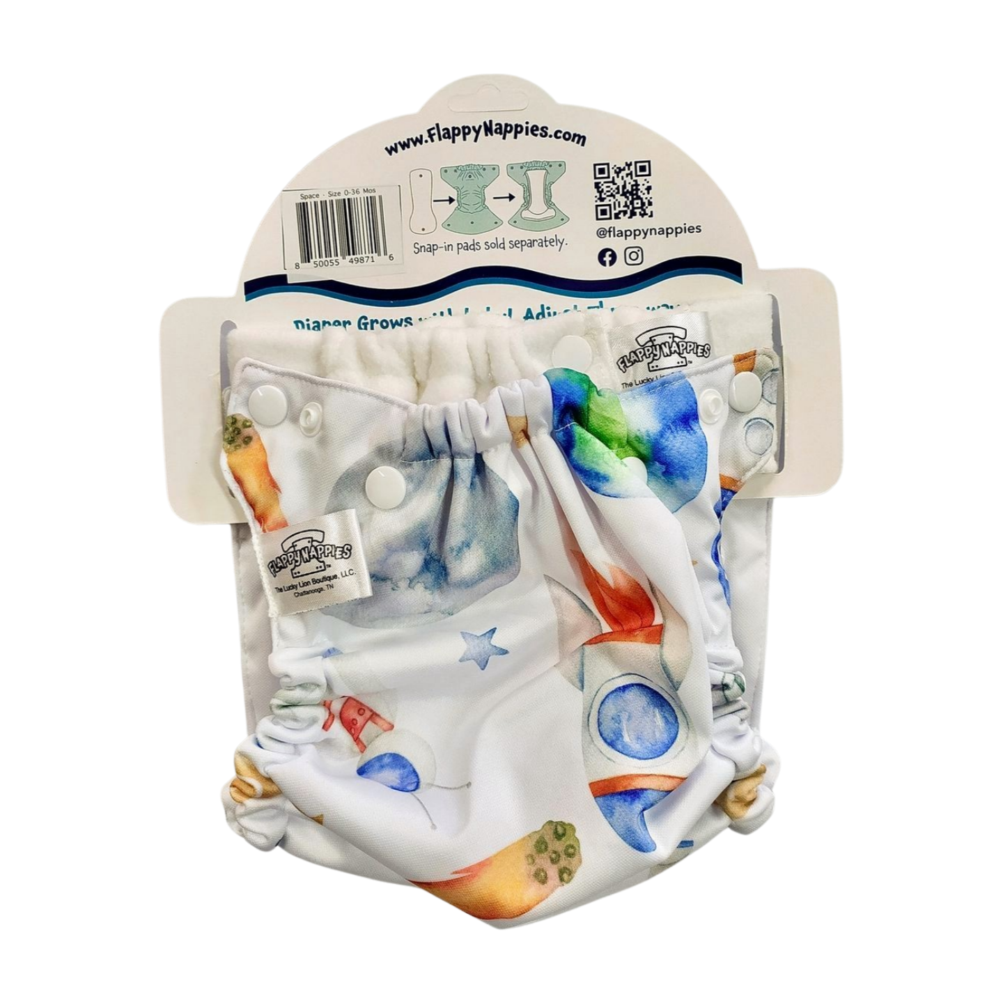 All-in-Two Diaper Cover and Belt (Printed PUL)