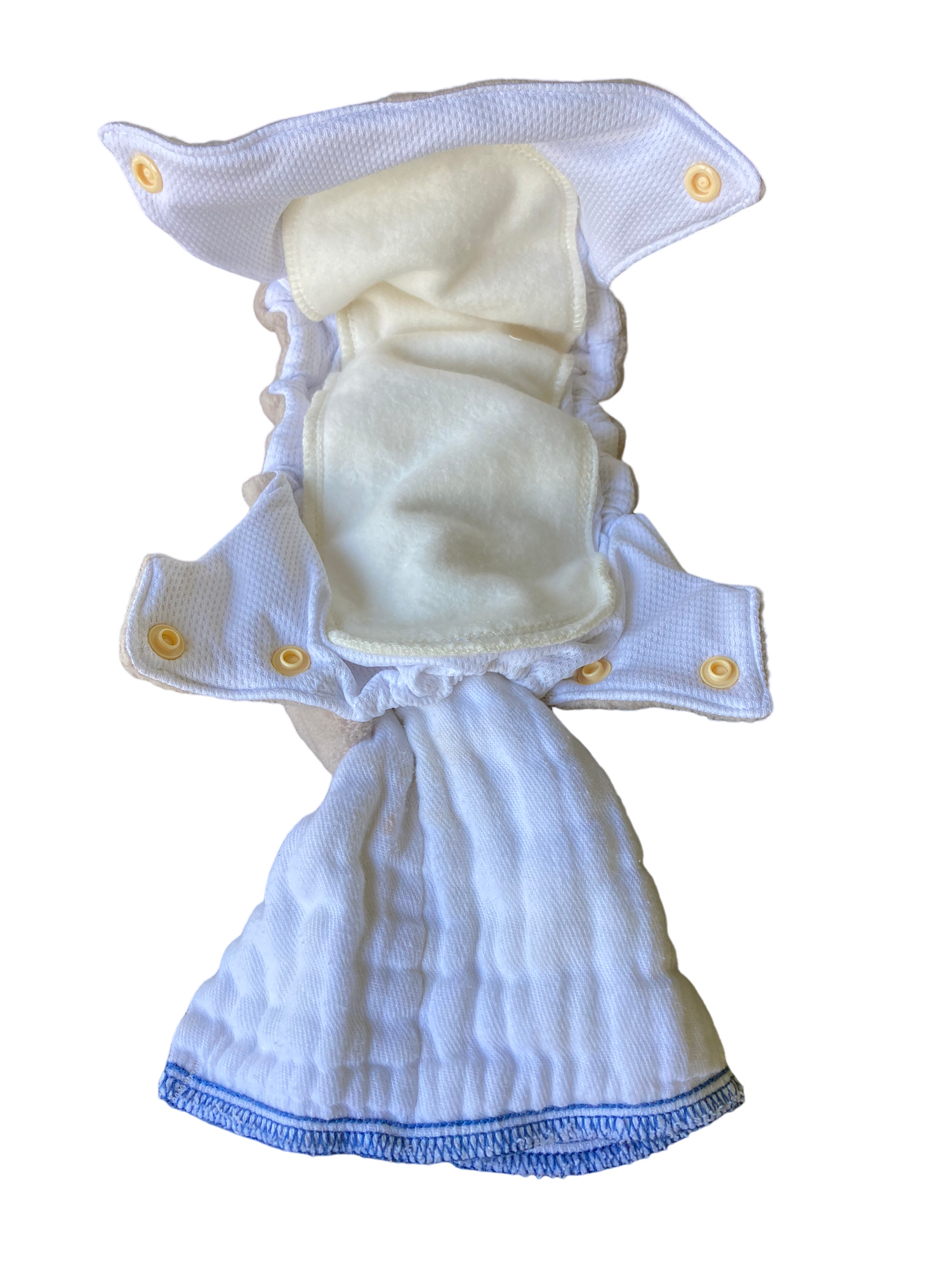 Latte Cream Flappy-Nappy Pocket Diaper 3-Pack
