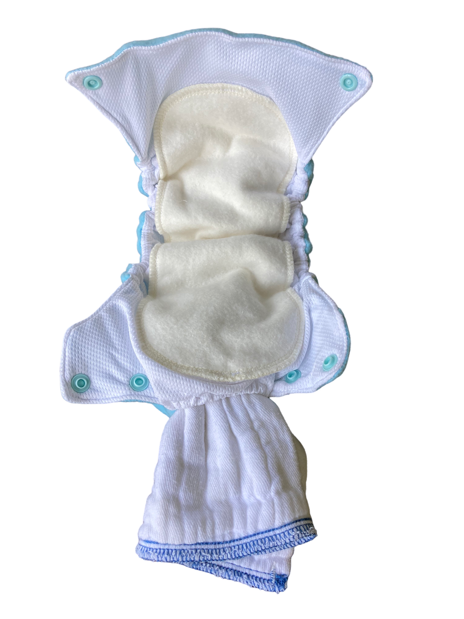 Caribbean Blue Flappy-Nappy Pocket Diaper 3-Pack