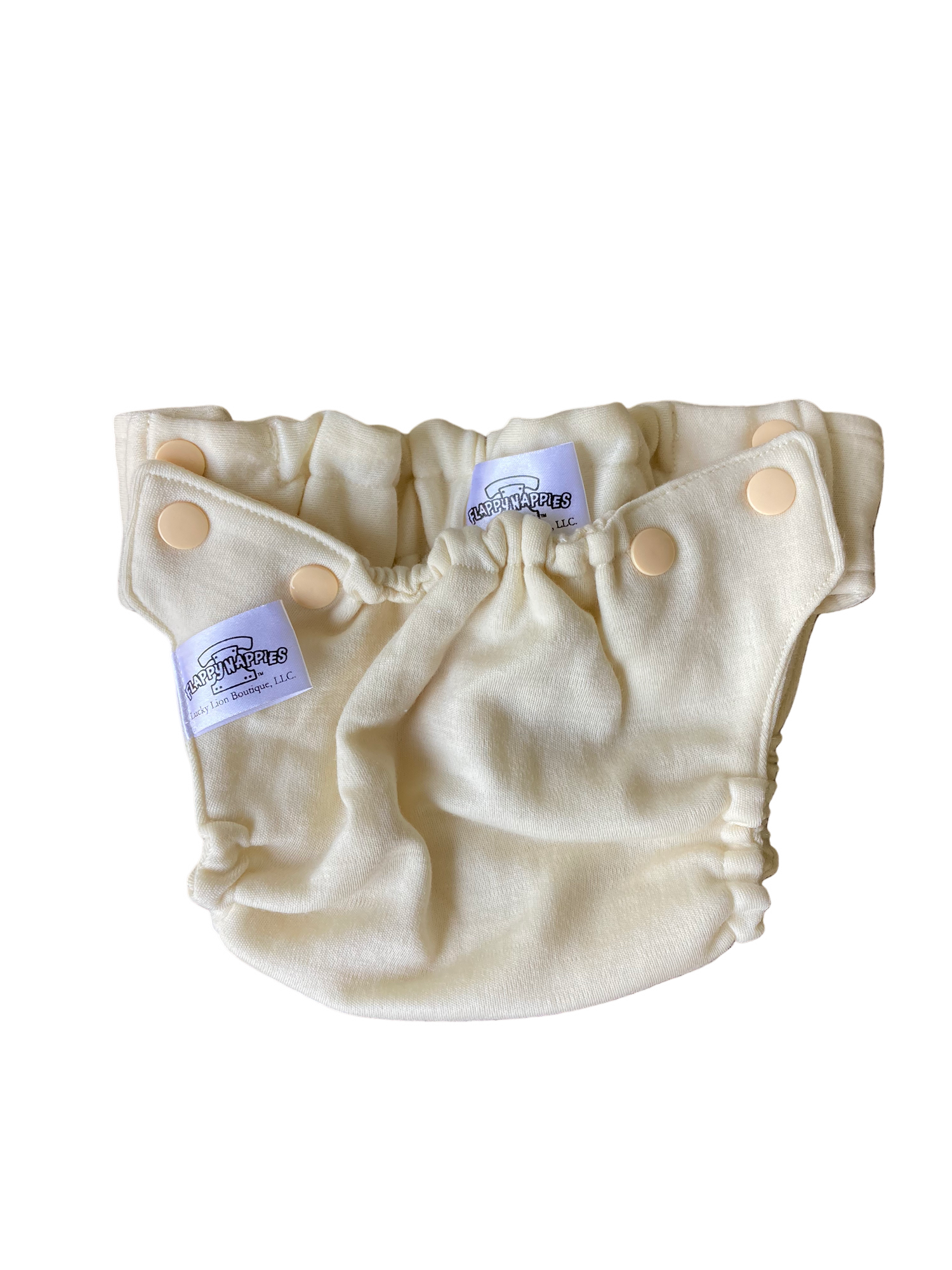 Undyed Merino Wool All-In-Two Flappy-Nappy Diaper Cover