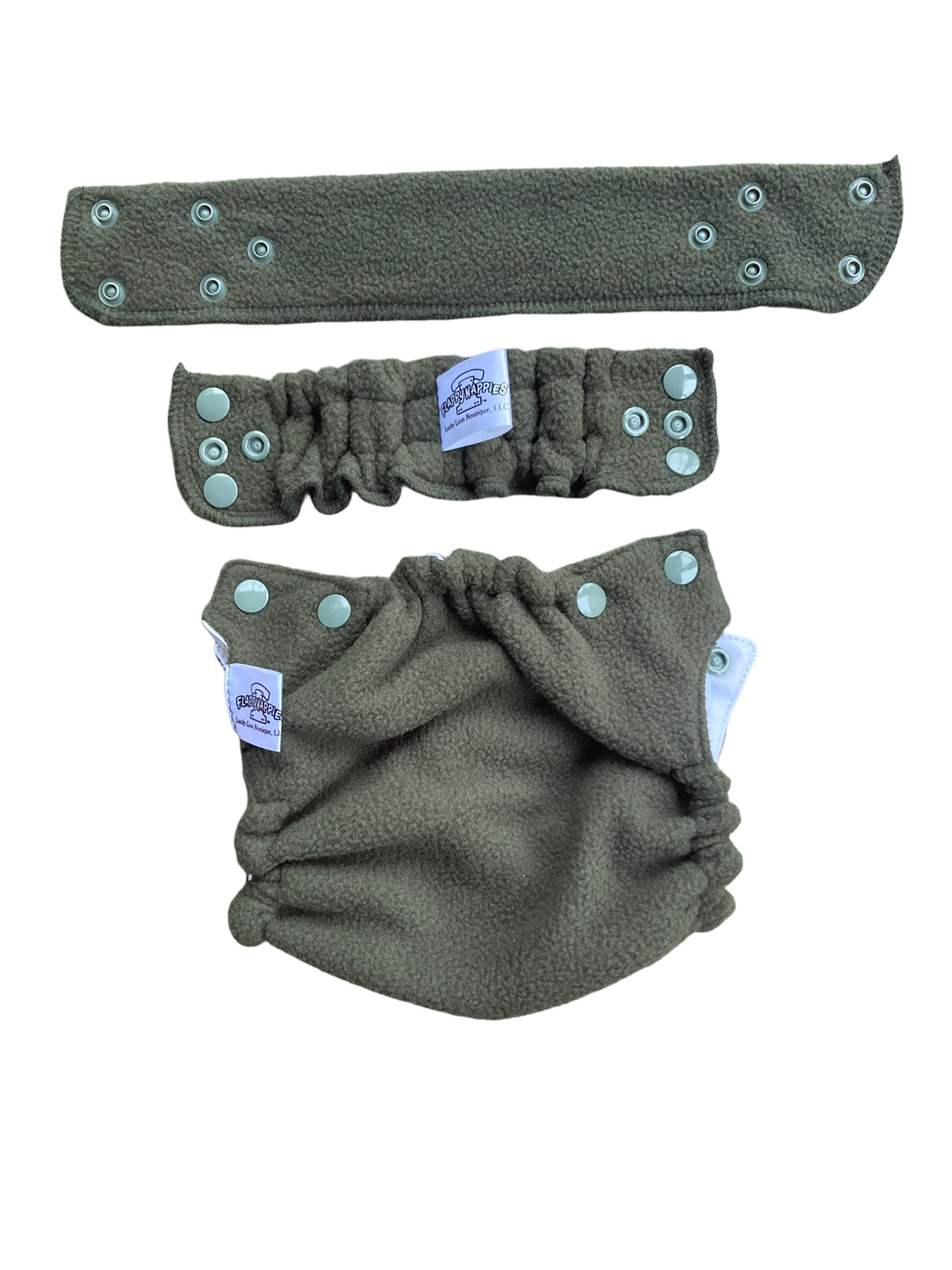 Evergreen Fleece All-In-Two Flappy-Nappy Diaper Cover
