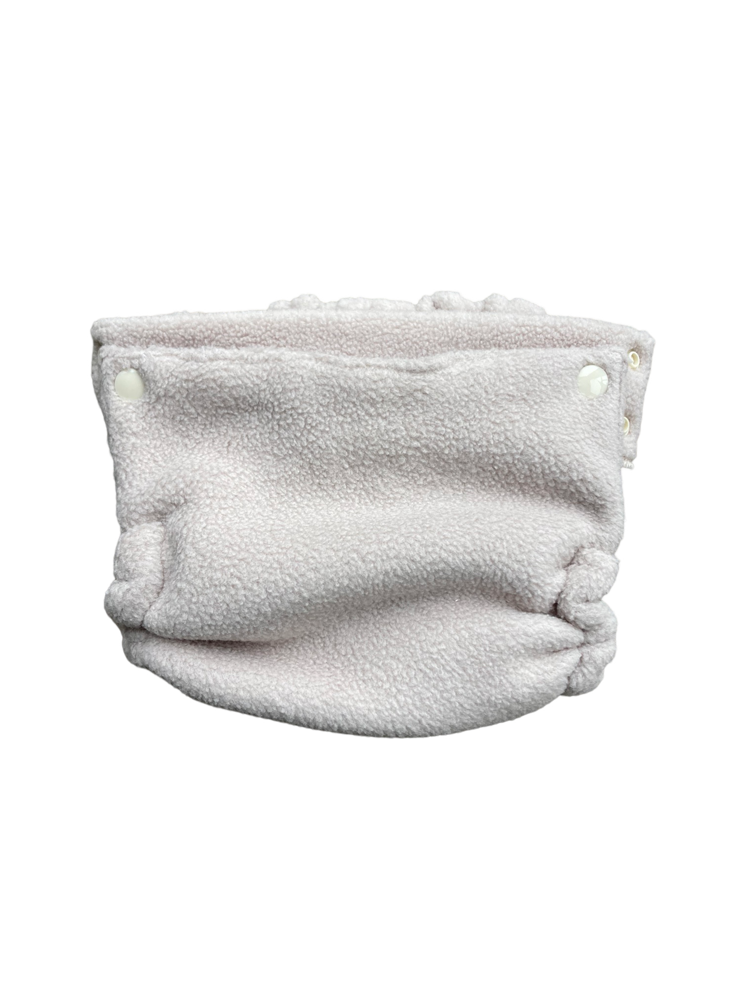 Latte Cream Fleece All-In-Two Flappy-Nappy Diaper Cover