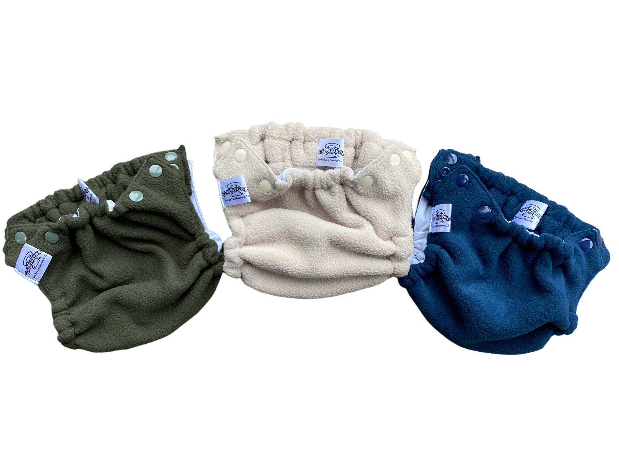 Bundle 3-Pack:  Earth Tones All-In-Two Flappy-Nappies